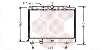 VAN WEZEL Radiators, Motora dzesēšanas sistēma 02002120